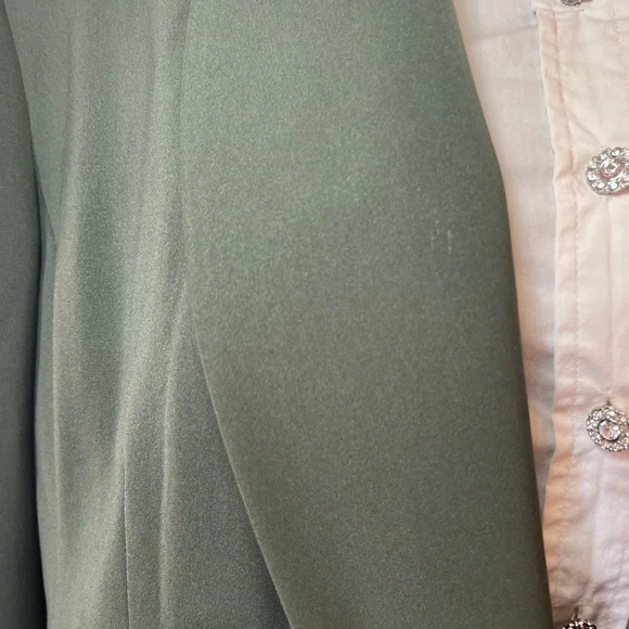 Kasper ASL Women’s  Blazer Green Business Suit Jacket Style size 12 - Picture 11 of 11